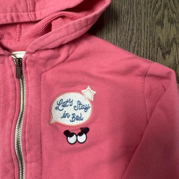 Zara Pink Kids Hoodie with Fun Patch size 4 - Picture 3 of 6